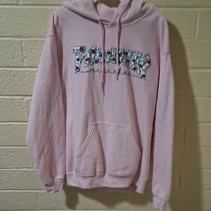 Thrasher Light Pink Hoodie with Graphic Logo